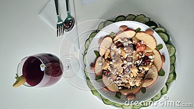 Attractive Dry Fruits Gift Tray. Decorative dried fruits that you love someone who is special and so your loved one too.Â  Stock Photo